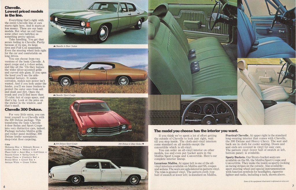 1972 Chev Chevelle Canadian Brochure Page 7